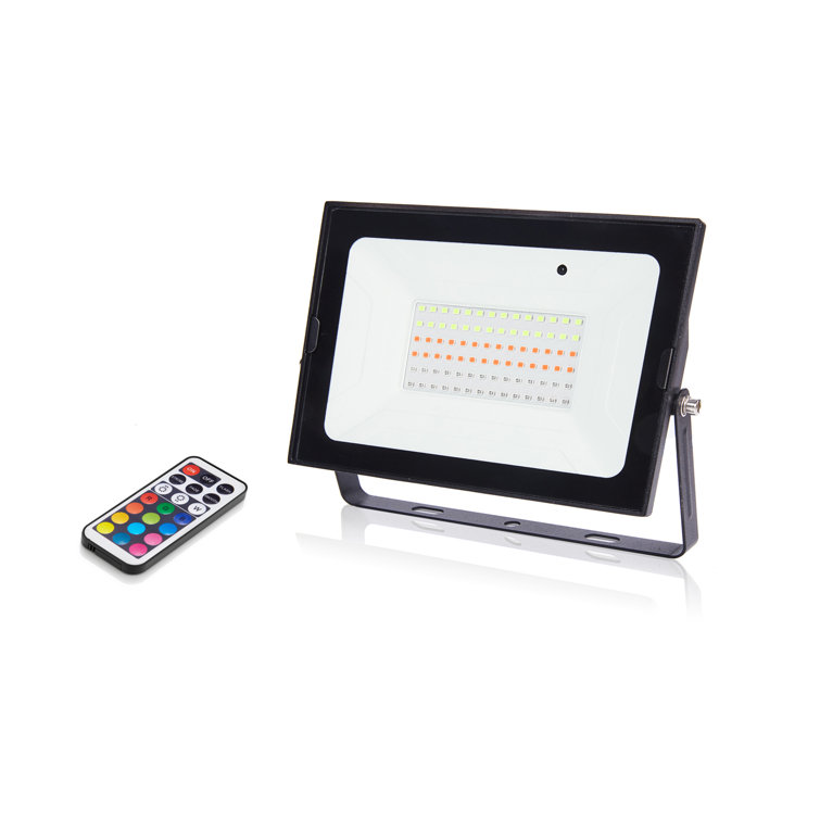 Dakota Fields Newfane Flood Light with Infrared Controller Wayfair.co.uk